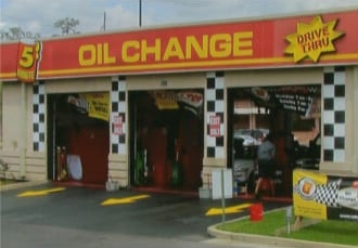 Oil change bays in 2011